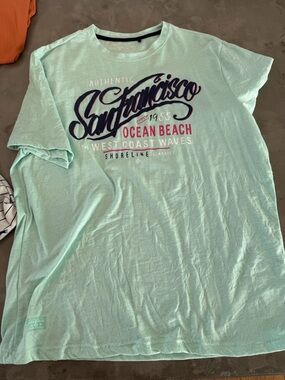 Point Zero Mint Green "San Francisco" Graphic Tee